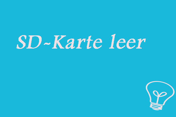 7 Lösungen – SD-Karte leer oder hat nicht unterstütztes Format