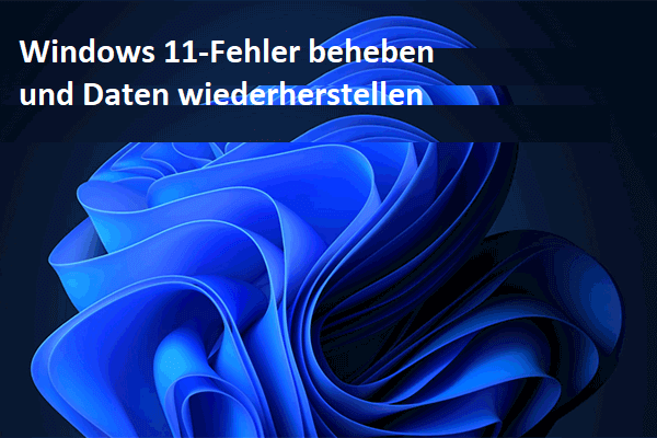 Windows 11 2022 Update-Fehler beheben und Daten wiederherstellen