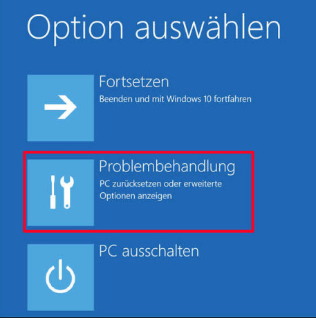 Problembehandlung