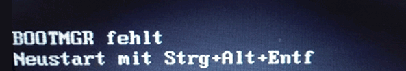 Fehlermeldung BOOTMGR fehlt