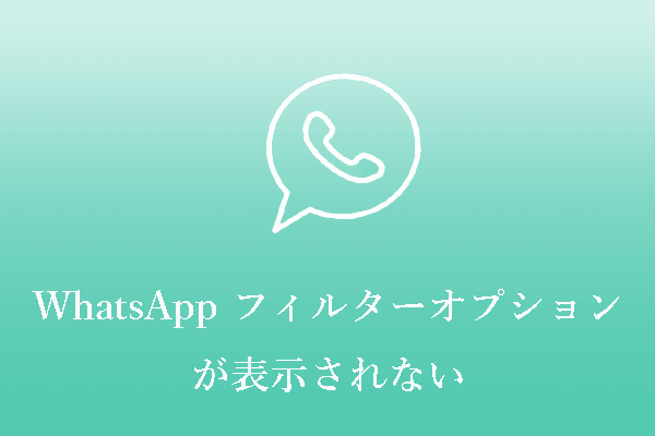 WhatsAppビデオ通話でフィルターオプションが表示されない問題の修正方法