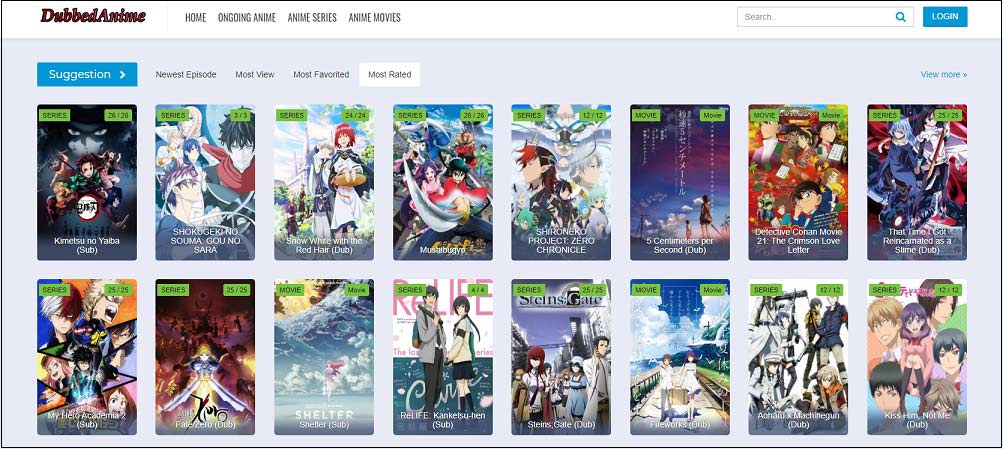 watch dubbed anime on DubbedAnime.biz