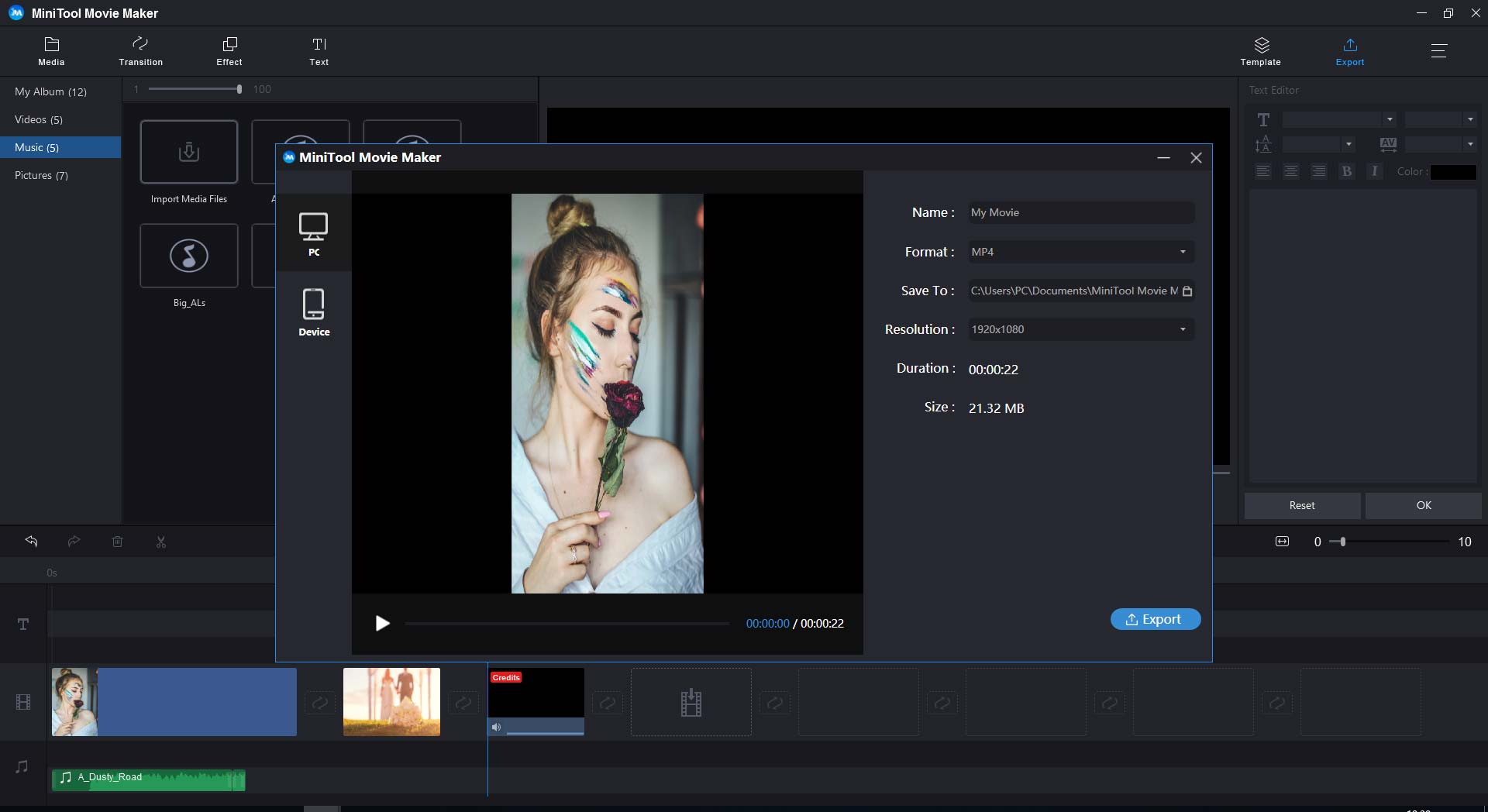 convert MP3 to MP4