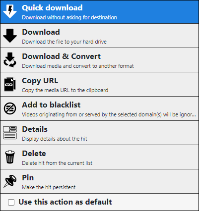 click the Quick download