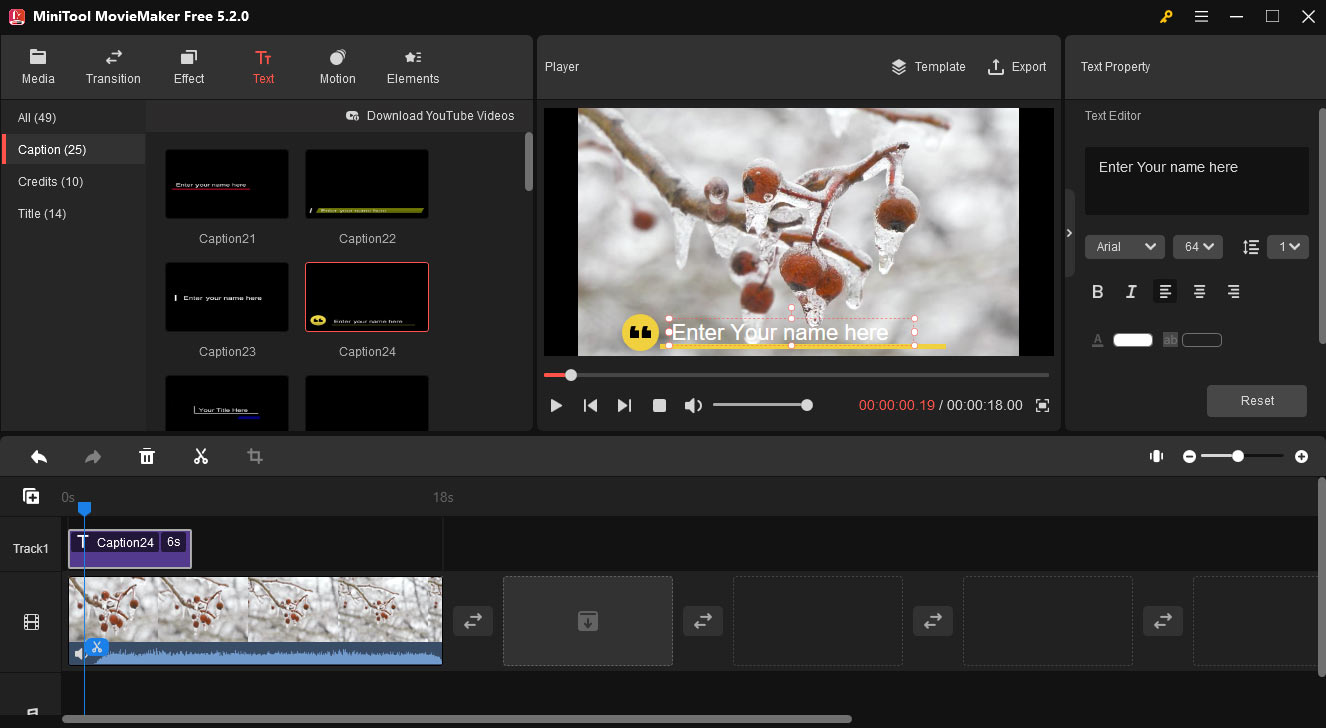 add text to video