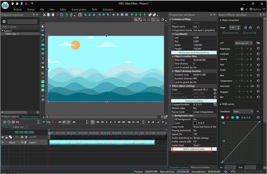 detach audio from the video