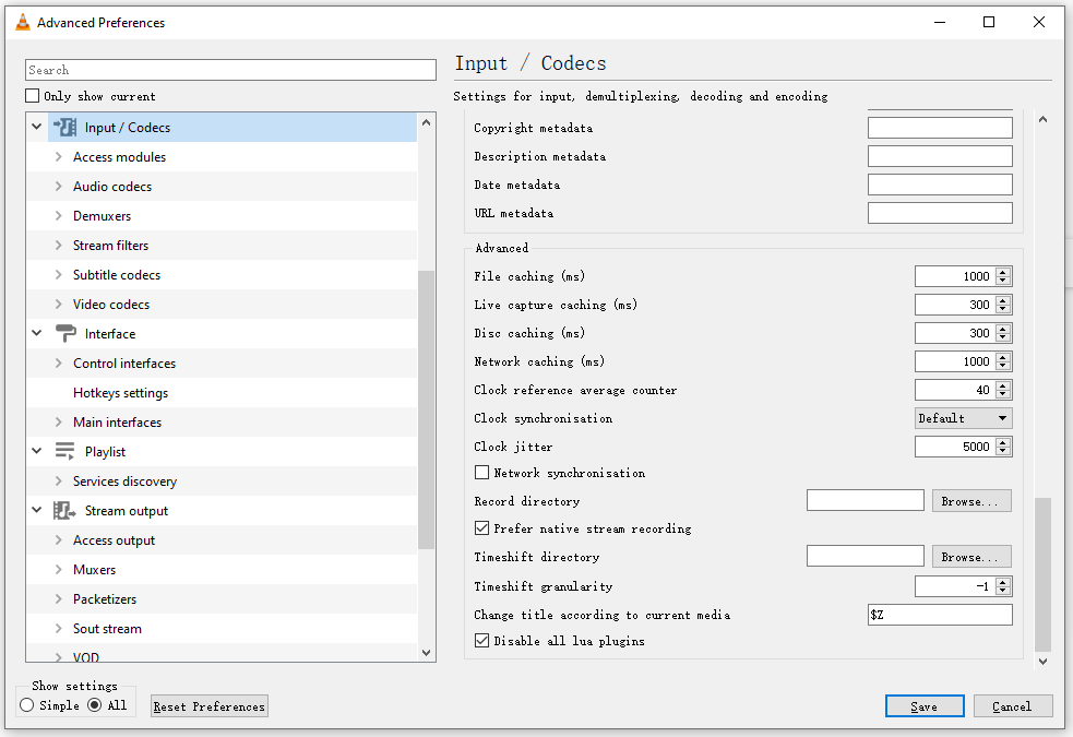 increase File cache values