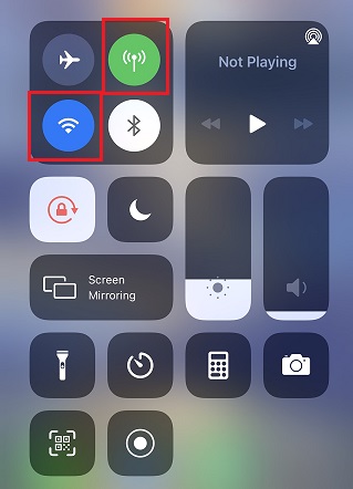 check the network connection