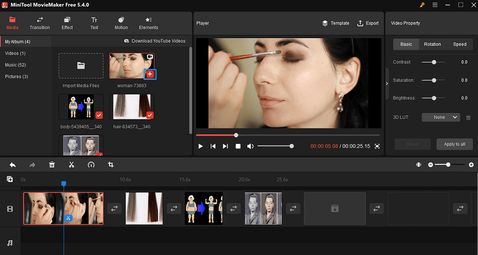 add video clips to the timeline