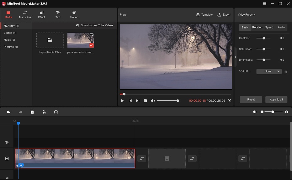 importer le film