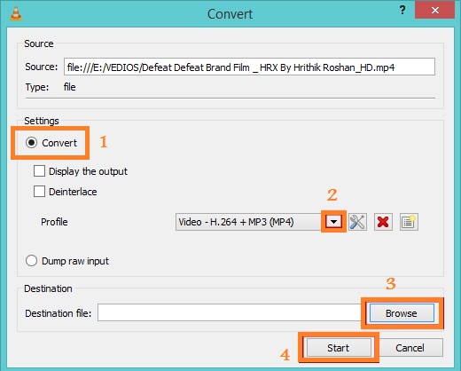 VLC メディア プレーヤーで動画ファイルのサイズを小さくする