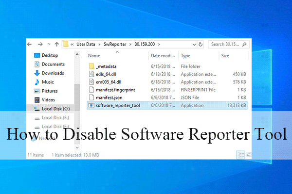 How to Disable Chrome Software Reporter Tool