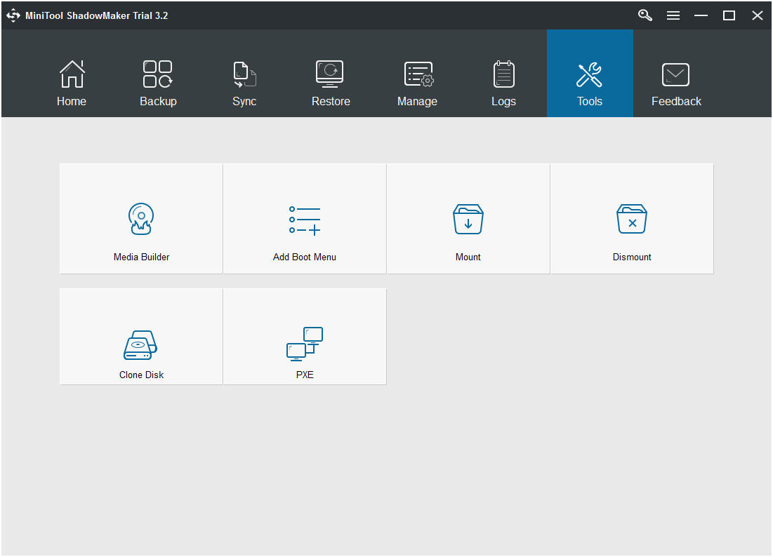 go to Tools to find Clone Disk