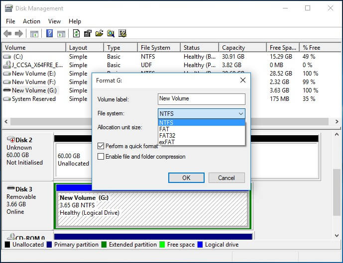 chhose file system