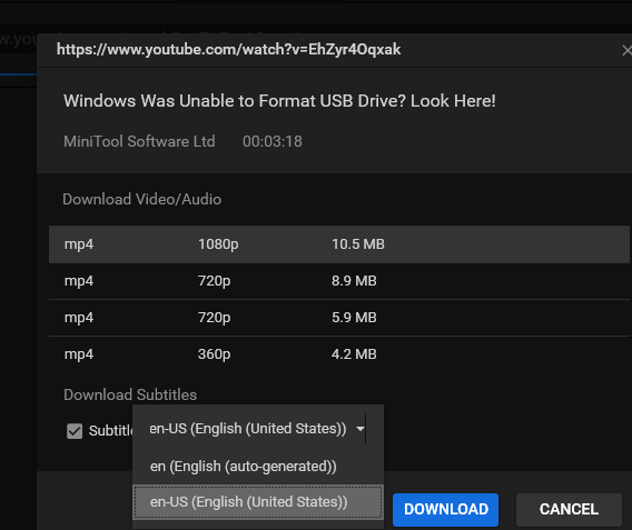 click DOWNLOAD