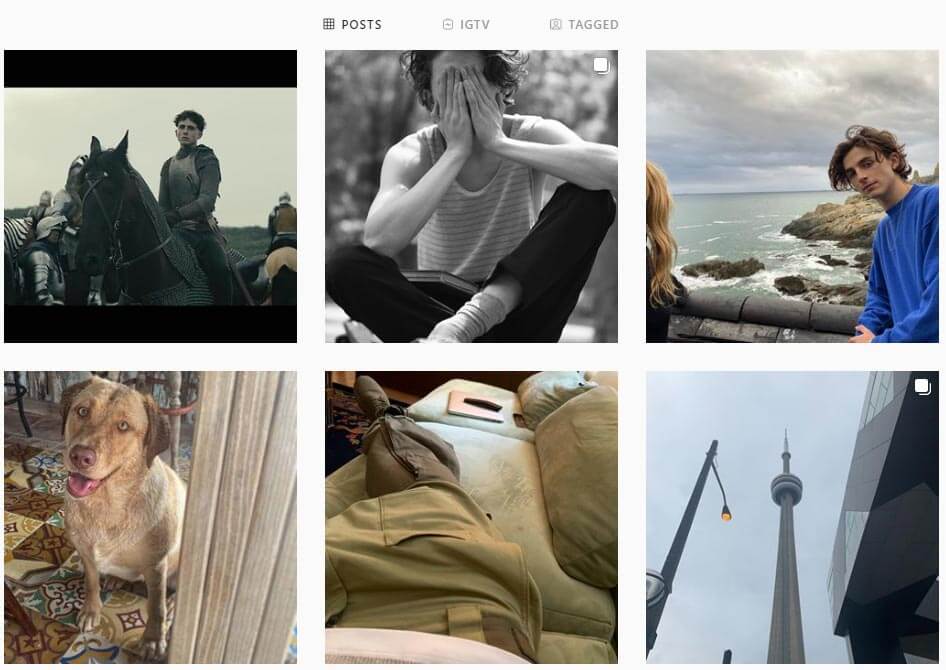  Instagram-Homepage der Person, der Sie folgen
