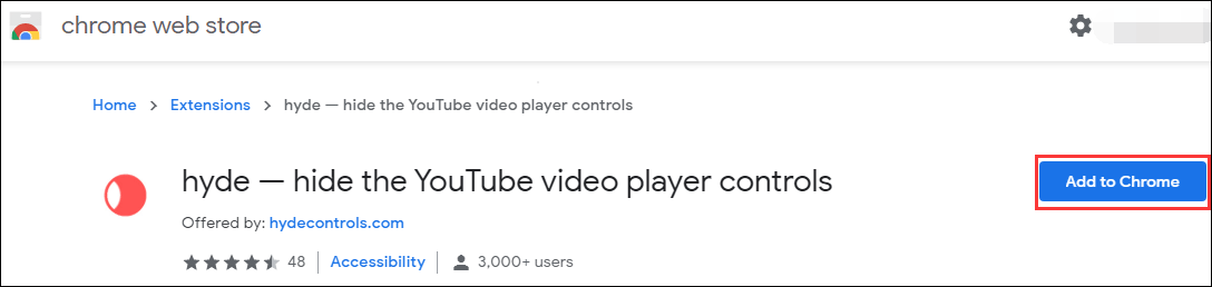 click add to Chrome