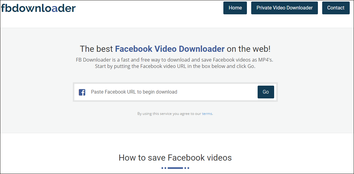 facebook動画ダウンローダー