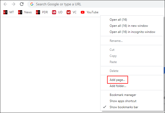 clique em adicionar página