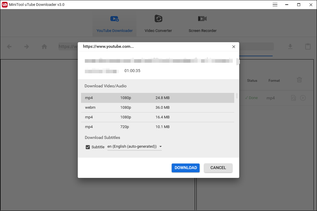 Baixar MiniTool uTube